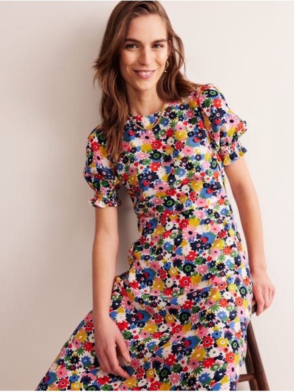 Boden Corinne MIDI Tea Dress, size 12 NWT